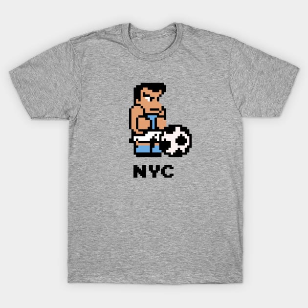 8-Bit Soccer - New York City T-Shirt by The Pixel League